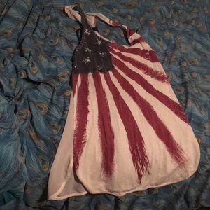 Red white and blue tank top